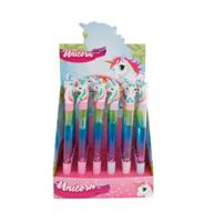 Unicorn balpen met glitters 15cm