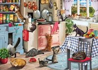 Cats In The Kitchen Puzzel 1000 Stukjes - thumbnail