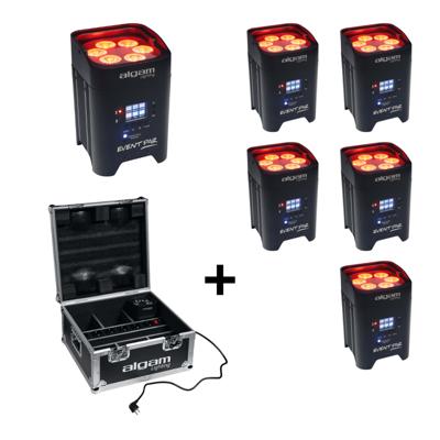 Algam Lighting 6x Eventpar + flightcase