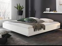 Bed IXANA 180x200 cm hoogglans wit zonder hoofdeinde - thumbnail