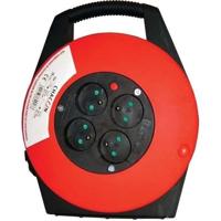 CHACON Huishoudelijke winder 10m 4 stopcontacten 16 A 3x1,5mm² met handvat