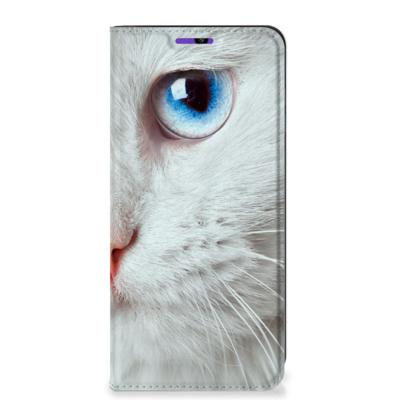 Samsung Galaxy A22 4G | M22 | Hoesje maken | Witte Kat