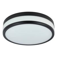 EGLO LED Palermo Plafondlamp - LED - Ø 30 cm - Zwart|Wit - Badkamer