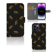 Telefoonhoesje | Met pasjeshouder | voor iPhone 15 Pro Max Leopards