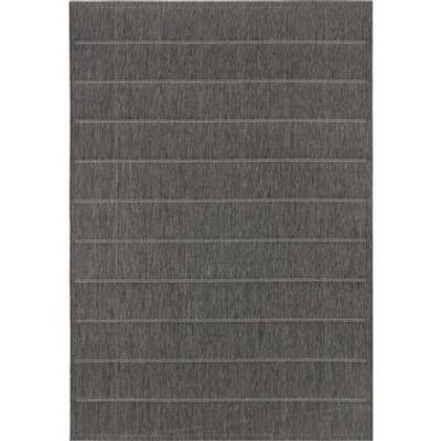 Binnen/buitenvloerkleed Ferrara - lichtgrijs ruit - 160x230 cm