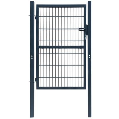 Poort dubbelstaafmat (enkel) 106x170 cm antracietgrijs