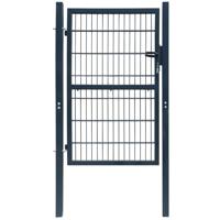 Poort dubbelstaafmat (enkel) 106x170 cm antracietgrijs Poort dubbelstaafmat (enkel) 106x170 cm antracietgrijs