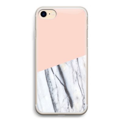 A touch of peach: iPhone 7 Transparant Hoesje