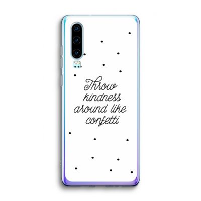 Confetti: Huawei P30 Transparant Hoesje