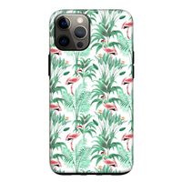 Flamingo bladeren: iPhone 12 Tough Case