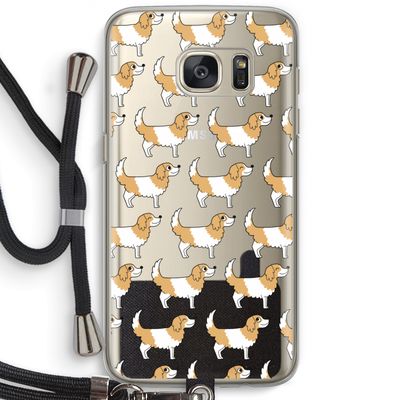 Doggy: Samsung Galaxy S7 Transparant Hoesje met koord