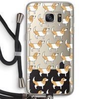 Doggy: Samsung Galaxy S7 Transparant Hoesje met koord