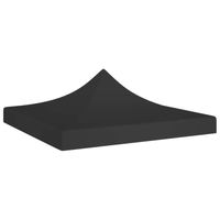 vidaXL Partytentdak 270 g/m² 2x2 m zwart