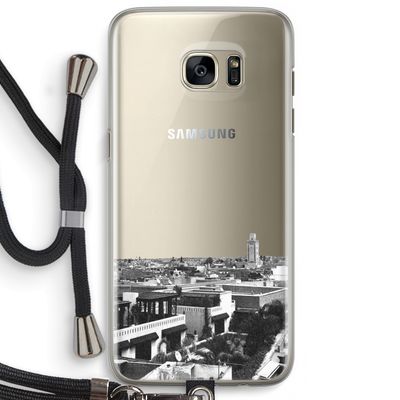 Marrakech Skyline : Samsung Galaxy S7 Edge Transparant Hoesje met koord