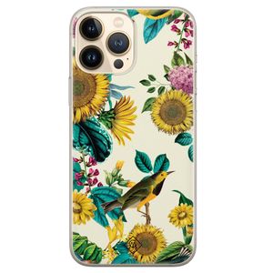 iPhone 13 Pro Max siliconen hoesje - Sunflowers