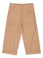 Marni Kids pantalon en coton à poches cargo - Tons neutres - thumbnail