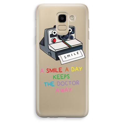 Smile: Samsung Galaxy J6 (2018) Transparant Hoesje