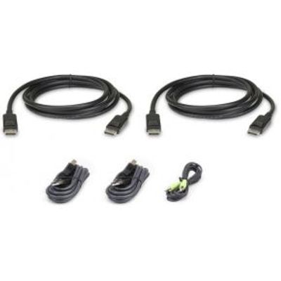 Aten 2L-7D02UDPX5 toetsenbord-video-muis (kvm) kabel 1,8 m Zwart