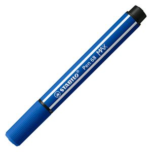 STABILO Pen 68 MAX Viltstift Met Dikke Beitelpunt Donker blauw