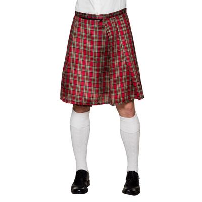Boland Schotse rok - rood - kilt - heren - M/XL - schotland - carnaval