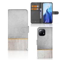 Xiaomi Mi 11 | Book Style Case | Wood Concrete