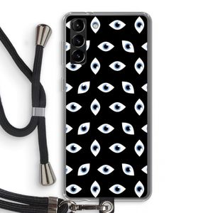 Eyes pattern: Samsung Galaxy S21 Plus Transparant Hoesje met koord