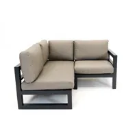 Grosso 2-zits bank L + hoek antraciet