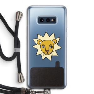 Kleine leeuw: Samsung Galaxy S10e Transparant Hoesje met koord
