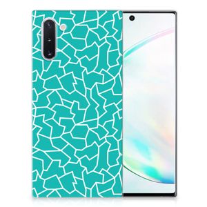 Samsung Galaxy Note 10 Hoesje maken Cracks Blue