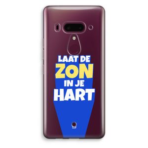 Laat de zon in je hart: HTC U12+ Transparant Hoesje