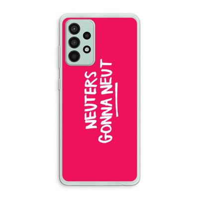 Neuters (roze): Samsung Galaxy A52s 5G Transparant Hoesje