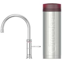Quooker Classic Fusion Round Keukenkraan Set - Kokend Warm- en Koud Water - Chroom - Inclusief PRO3 Reservoir