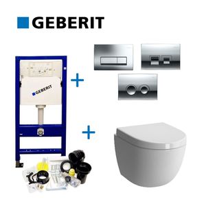 Geberit Up100 Toiletset 23 Megadump Zero Compact Met Bril En Drukplaat