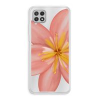 Pink Ellila Flower: Samsung Galaxy A22 4G Transparant Hoesje