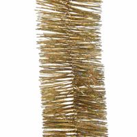 Feestversiering folie slinger glitter goud 7,5 x 270 cm kunststof/plastic feestversiering