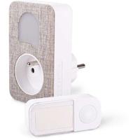 Deurbel - SCS SENTINEL - SONE+ Stylish - CSF0108 - Draadloos & batterijloos - Geïntegreerd stopcontact