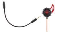 DELTACO GAMING GAM-076 In Ear headset Gamen Kabel Stereo Zwart, Rood Headset - thumbnail