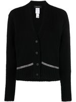 Fabiana Filippi cardigan boutonné à col v - Noir