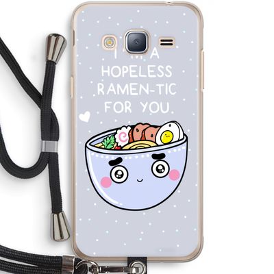 I'm A Hopeless Ramen-Tic For You: Samsung Galaxy J3 (2016) Transparant Hoesje met koord