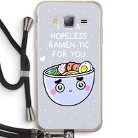 I'm A Hopeless Ramen-Tic For You: Samsung Galaxy J3 (2016) Transparant Hoesje met koord