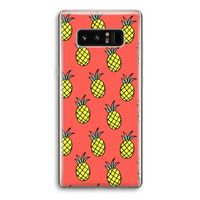 Ananas: Samsung Galaxy Note 8 Transparant Hoesje