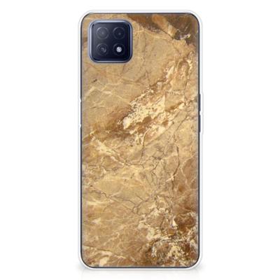 OPPO A53 5G | OPPO A73 5G | TPU | Siliconen hoesje | Marmer Creme