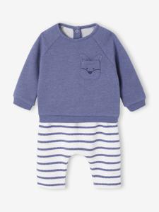 Set sweater en broek baby gemêleerd blauw