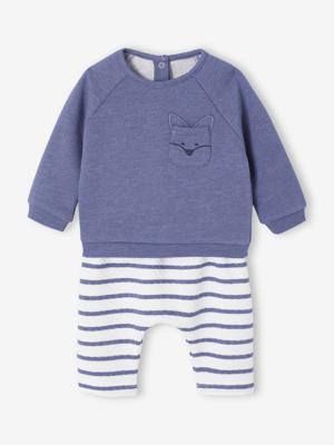 Set sweater en broek baby gemêleerd blauw