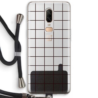 Rooster: OnePlus 6 Transparant Hoesje met koord