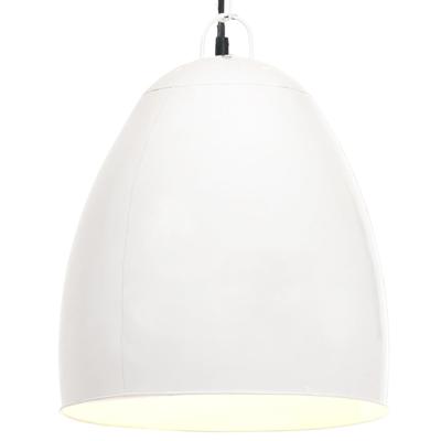 VidaXL Hanglamp industrieel rond 25 w e27 42 cm wit