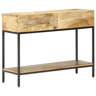 Wandtafel 100x35x76 cm massief mangohout