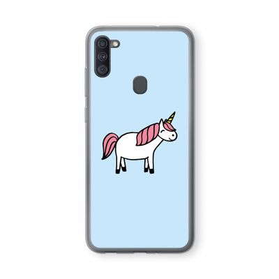 Eenhoorn: Samsung Galaxy A11 Transparant Hoesje