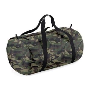 Ronde sporttas camouflage groen 32 liter   -