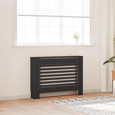 Radiatorombouw 112x19x81,5 cm MDF zwart